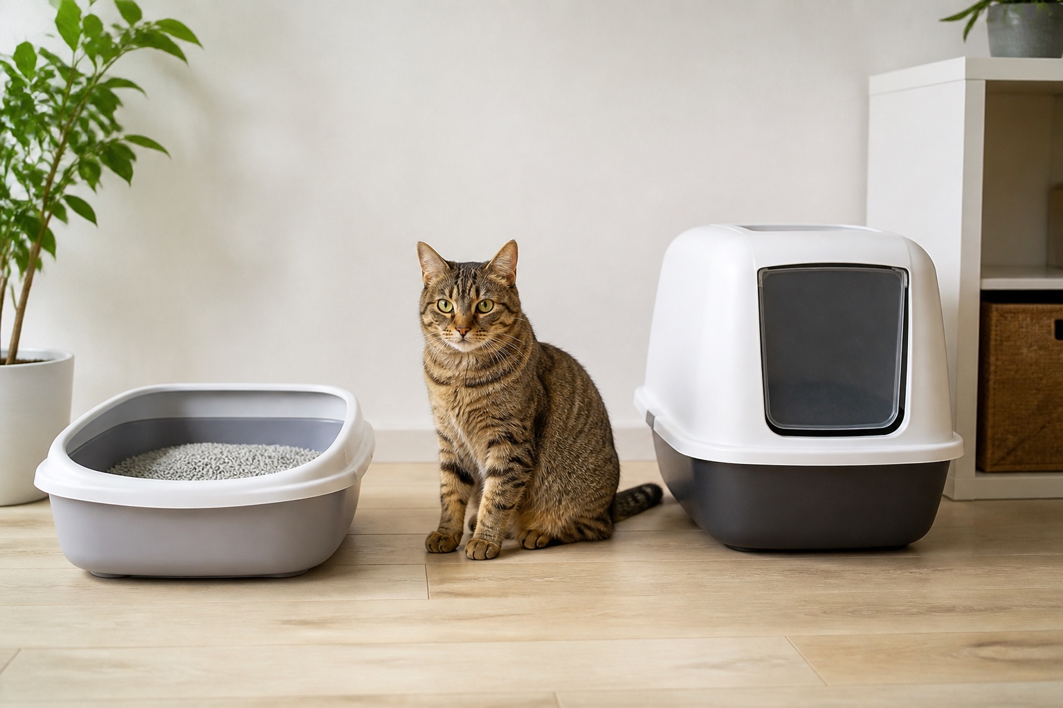 Geschlossene oder offene Katzentoilette: Wie entscheidet man sich?
