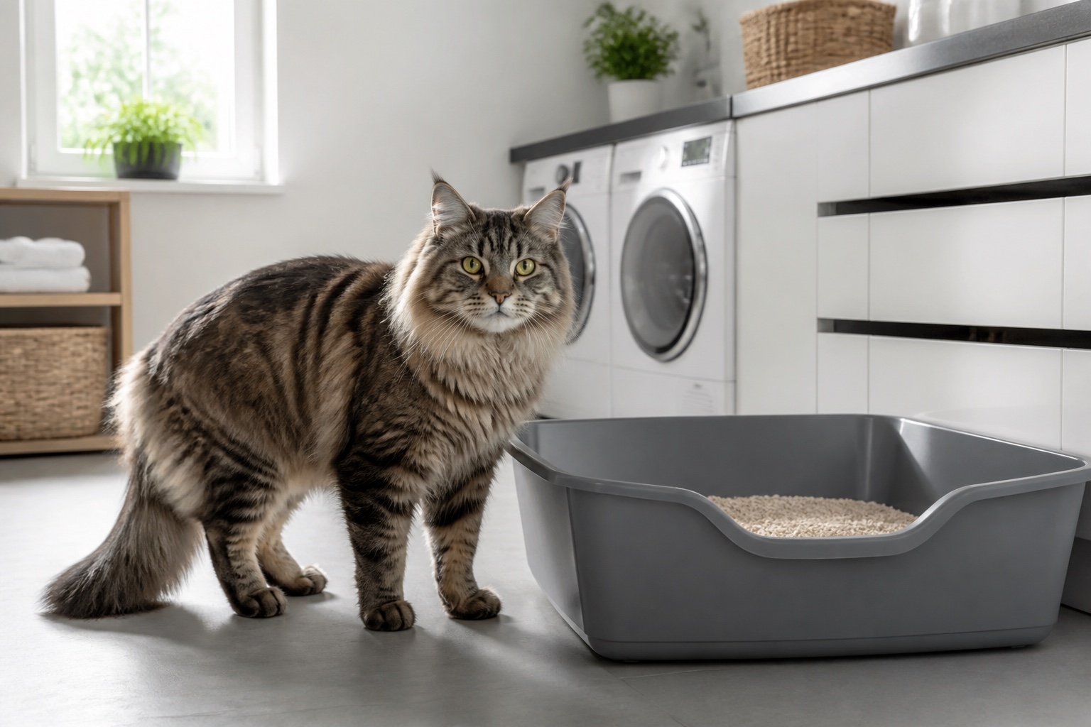 Choisir un grand bac à litière pour un chat adulte