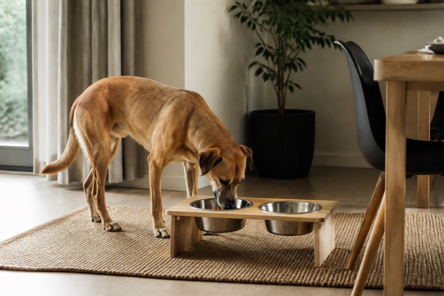 À quelle hauteur placer la gamelle de son chien ?