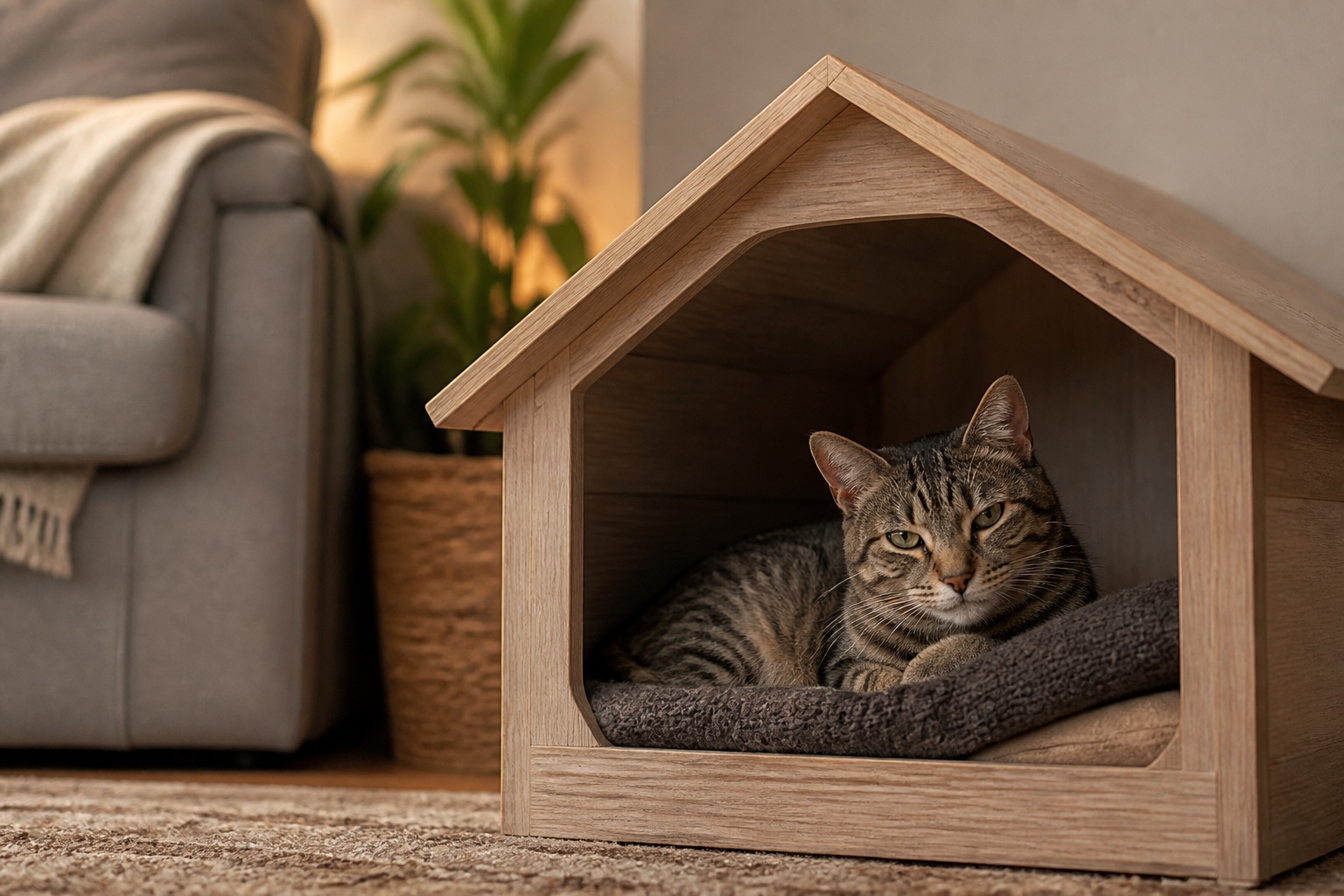 Aménager une maisonnette confortable pour son chat