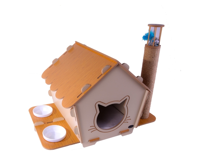 Maisonnette pour chat - 3 en 1